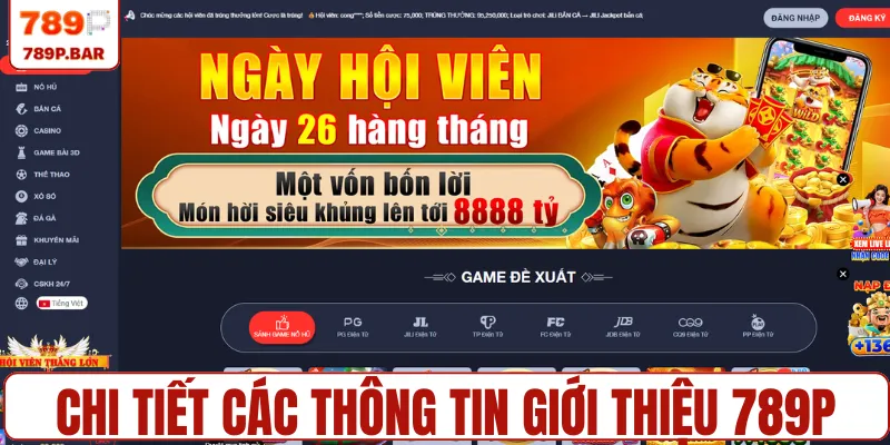 Chi tiết các thông tin giới thiệu 789P